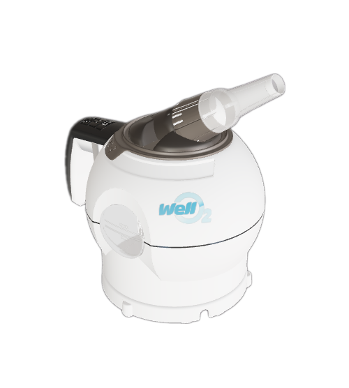 3D graphic image of a 3D model made for WellO2 device